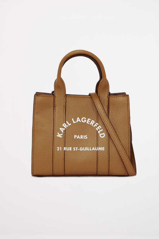 KARL LAGERFELD K RSG PEBBLE MINI SQ en color CARAMEL  (1)