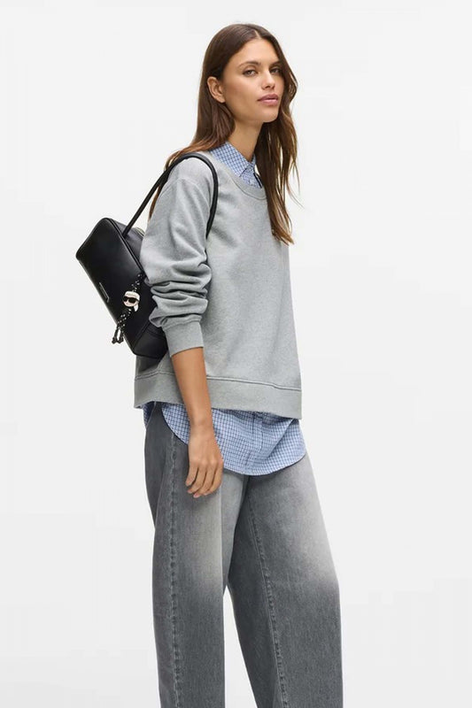 KARL LAGERFELD SMOOTH EW SHOULDER B en color BLACK  (1)