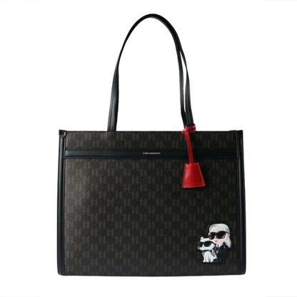 KARL LAGERFELD IKON MONOGRAM CC SQU en color BROWN  (4)