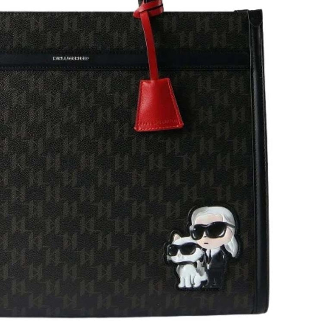KARL LAGERFELD IKON MONOGRAM CC SQU en color BROWN  (6)