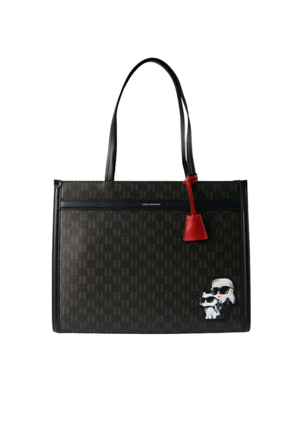 KARL LAGERFELD IKON MONOGRAM CC SQU en color BROWN  (1)