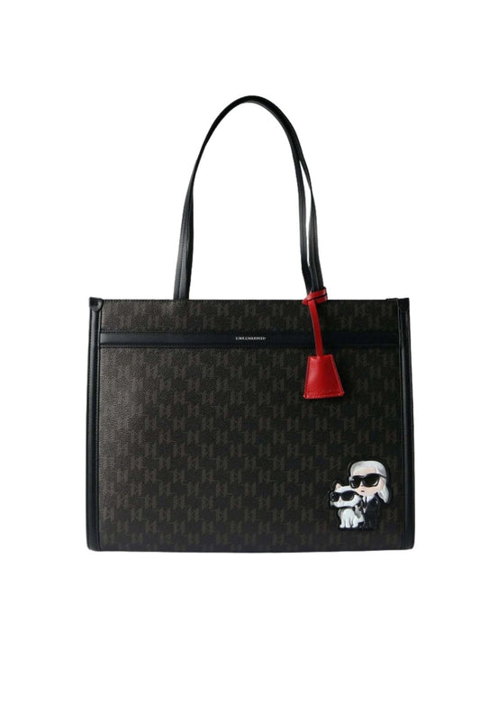 KARL LAGERFELD IKON MONOGRAM CC SQU en color BROWN  (1)