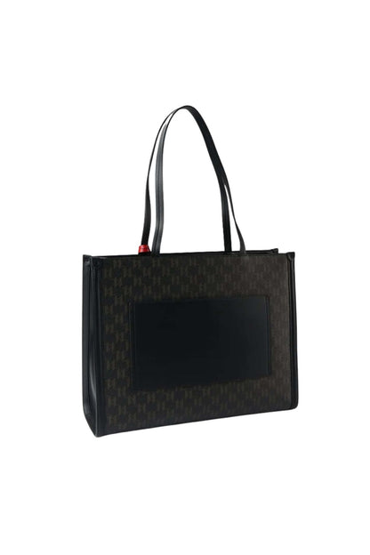 KARL LAGERFELD IKON MONOGRAM CC SQU en color BROWN  (2)