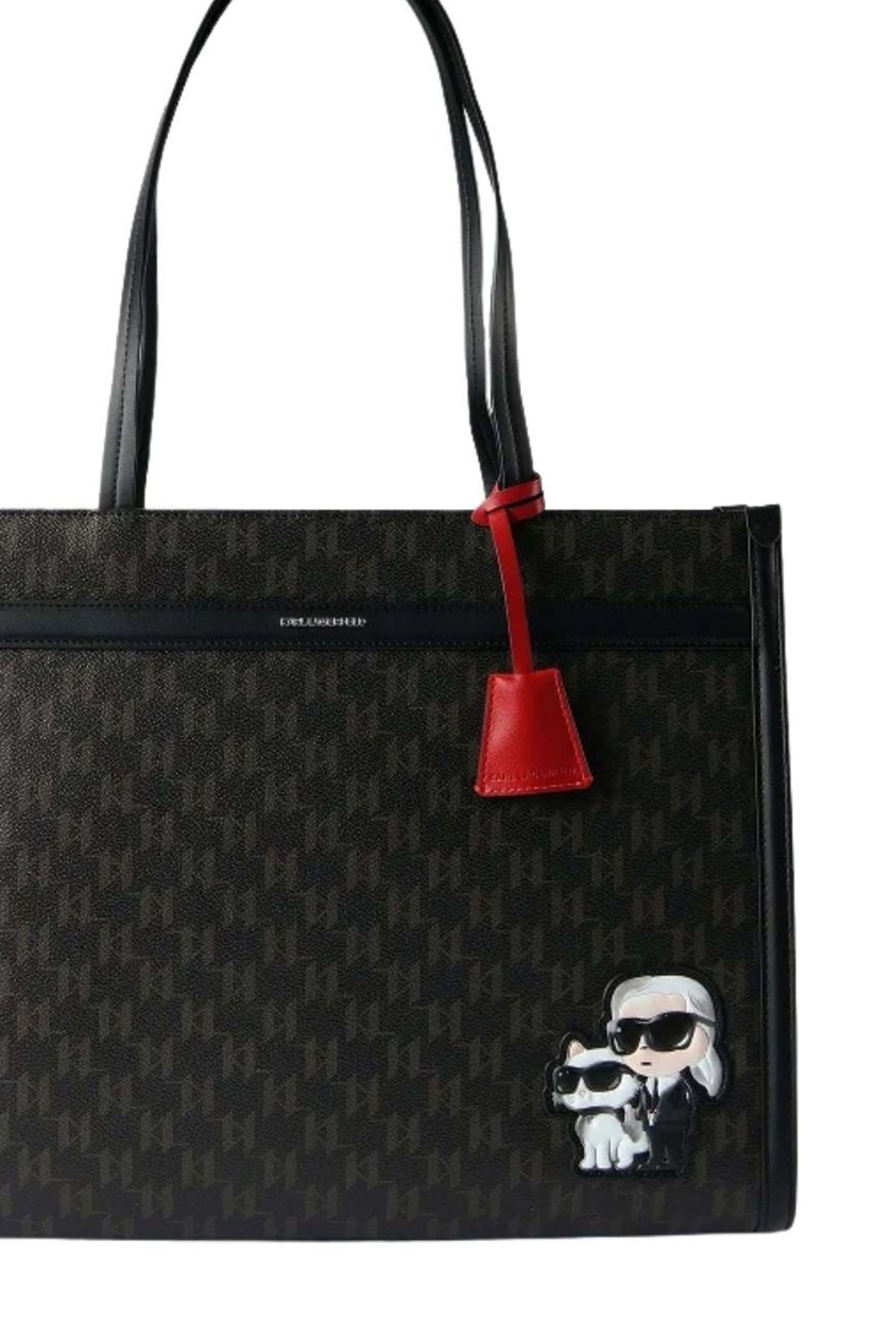 KARL LAGERFELD IKON MONOGRAM CC SQU en color BROWN  (3)