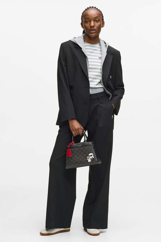 KARL LAGERFELD  MONOGRAM CC SM TOTE en color BROWN  (1)