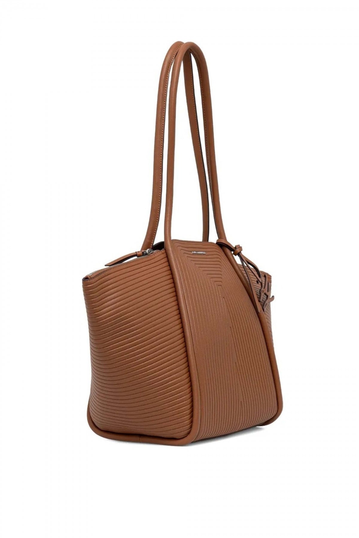 KARL LAGERFELD KWELLEN MD TOTE en color DRKTAN  (2)