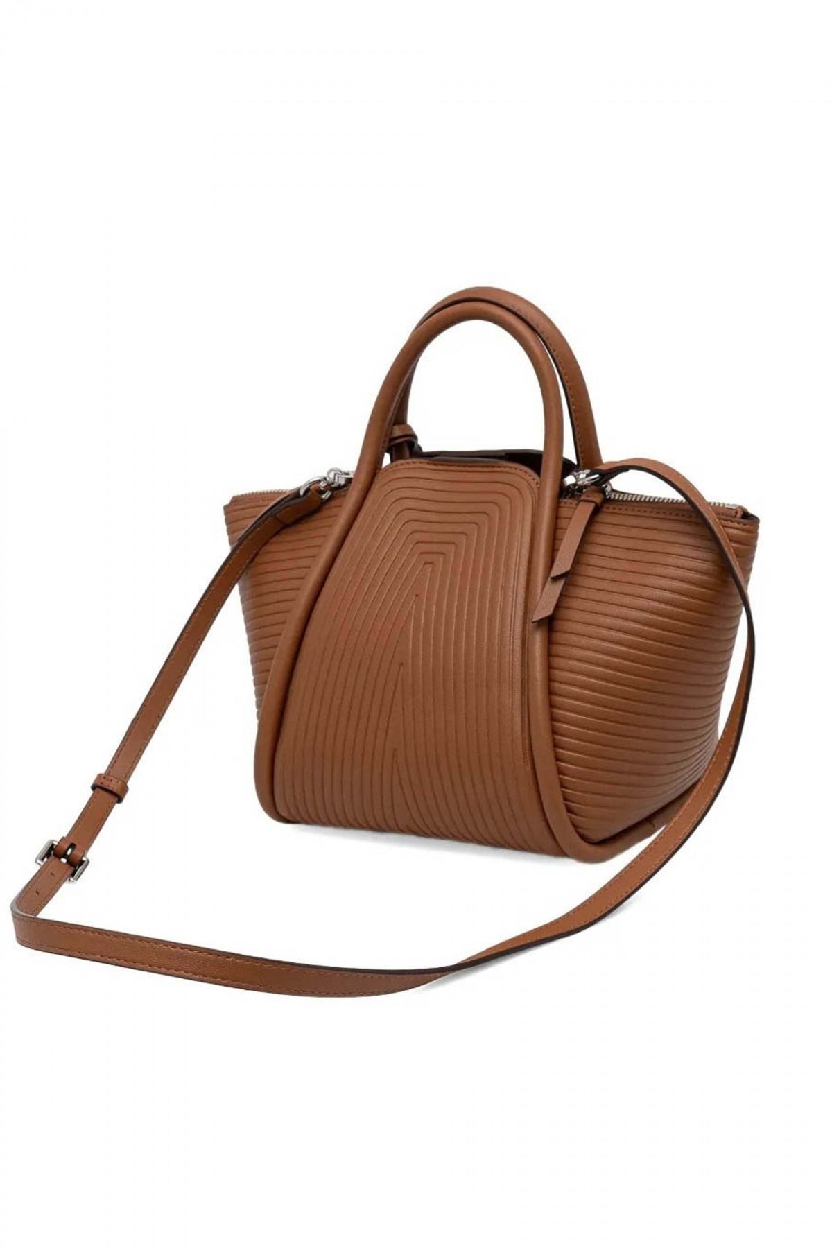 KARL LAGERFELD KWELLEN SM TOTE en color DRKTAN  (2)