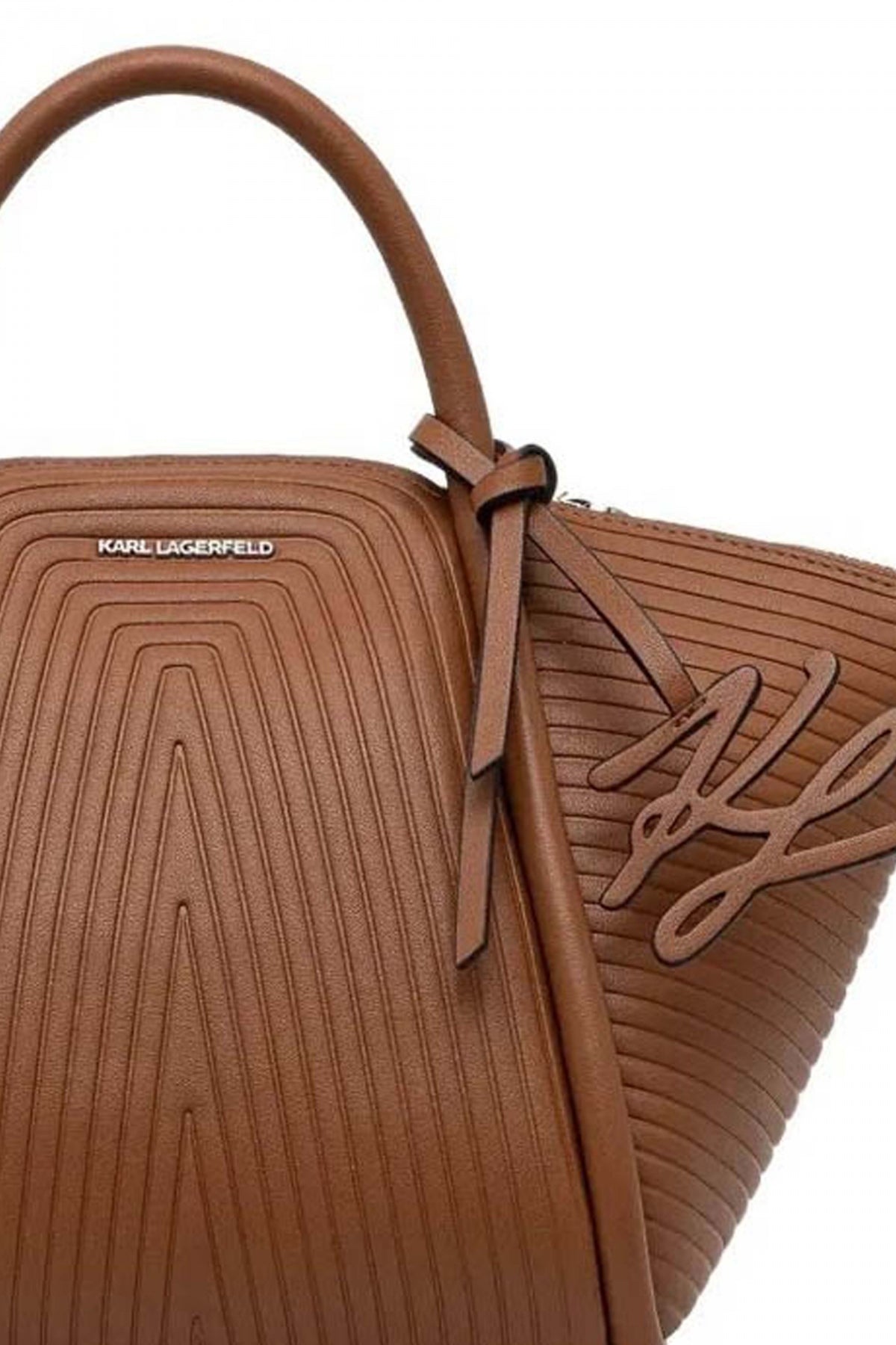 KARL LAGERFELD KWELLEN SM TOTE en color DRKTAN  (3)