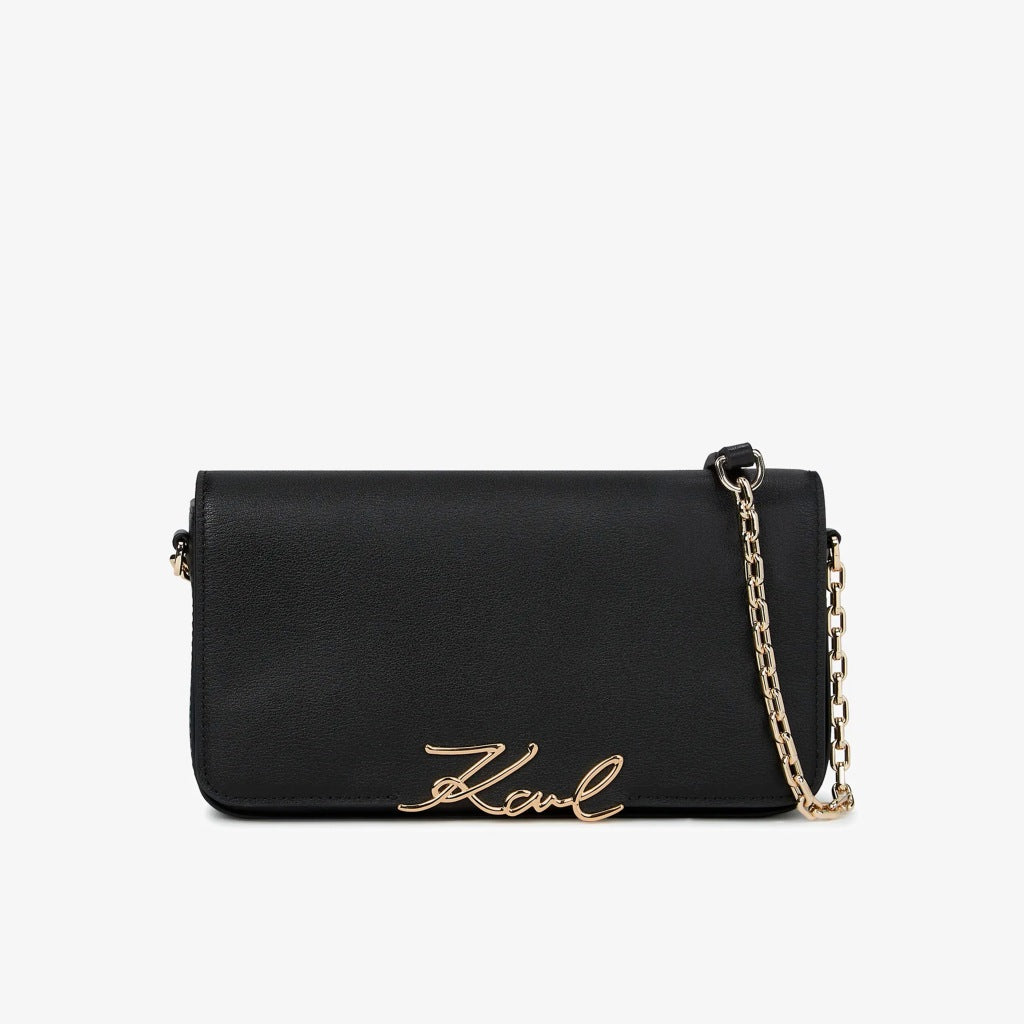 KARL LAGERFELD KSIGNATURE SHOULDER  en color BLKGLD  (4)