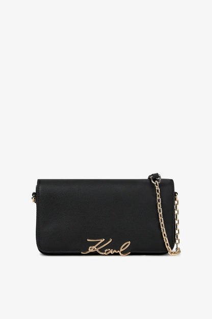 KARL LAGERFELD KSIGNATURE SHOULDER  en color BLKGLD  (1)
