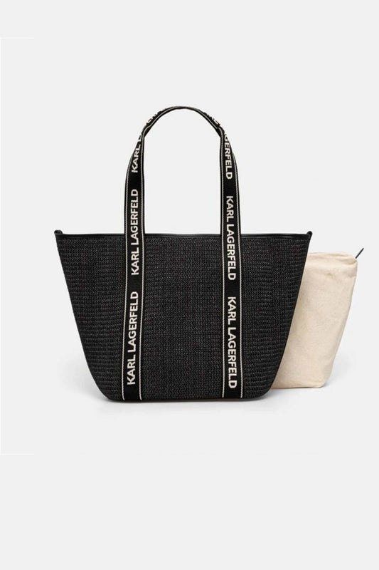 KARL LAGERFELD K/ESSENTIAL RAFFIA B en color BLACK  (1)