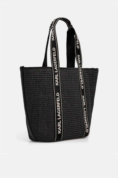 KARL LAGERFELD K/ESSENTIAL RAFFIA B en color BLACK  (2)