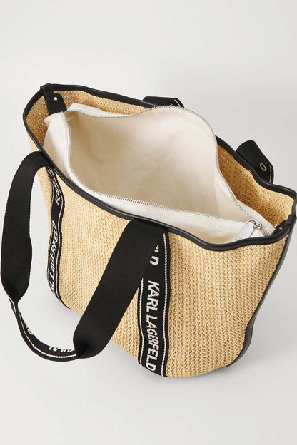 KARL LAGERFELD K/ESSENTIAL RAFFIA B en color NTURAL  (2)