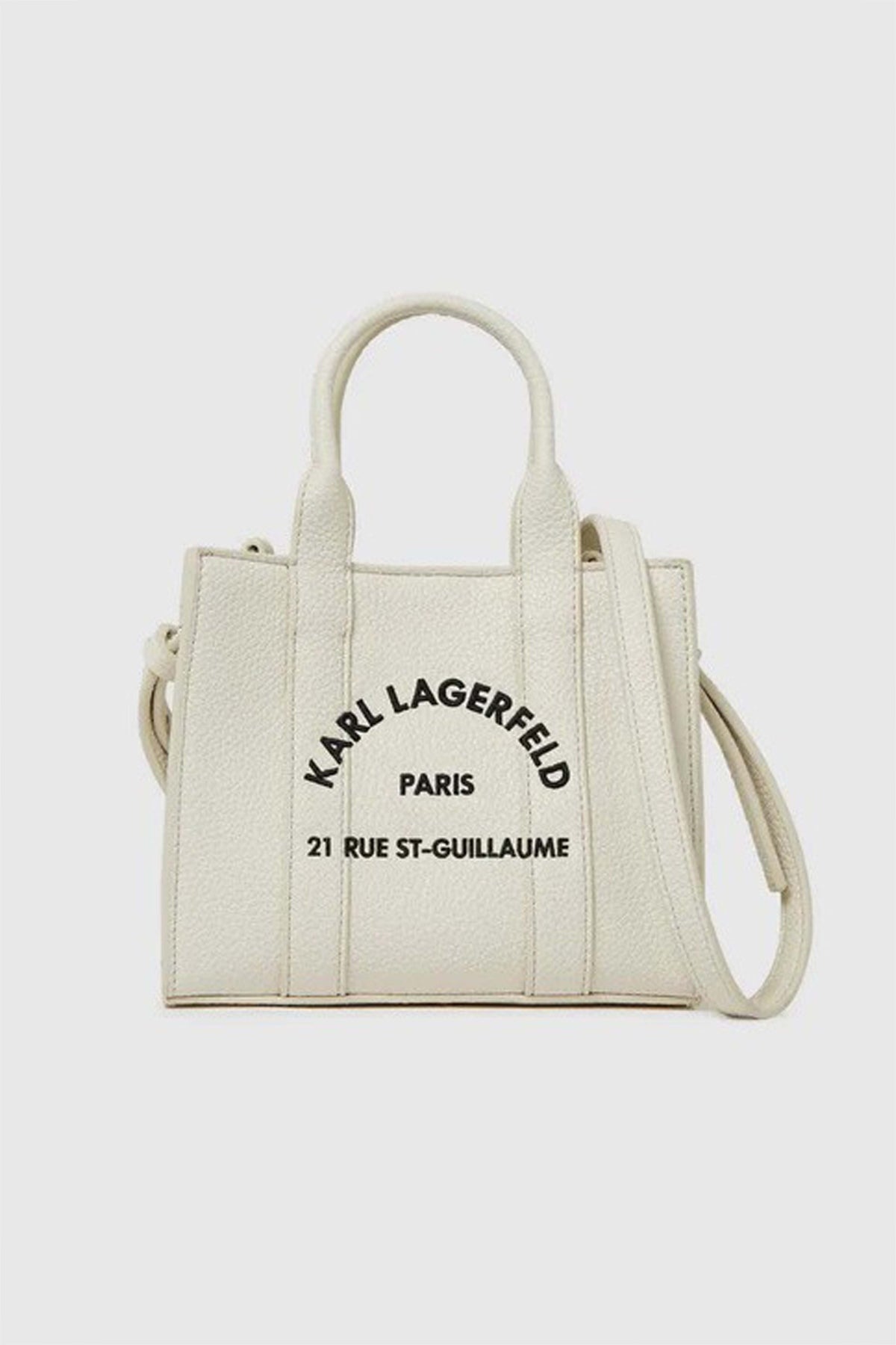 KARL LAGERFELD  MN SQUARE TOTE PEB  en color OFFWHT  (3)
