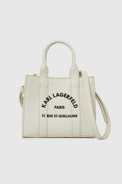 KARL LAGERFELD  MN SQUARE TOTE PEB  en color OFFWHT  (3)