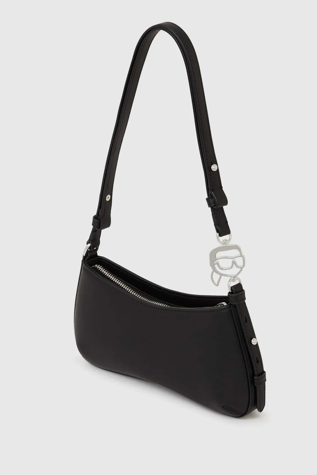 KARL LAGERFELD  SMOOTH OUTLINE MINI en color BLACK  (2)