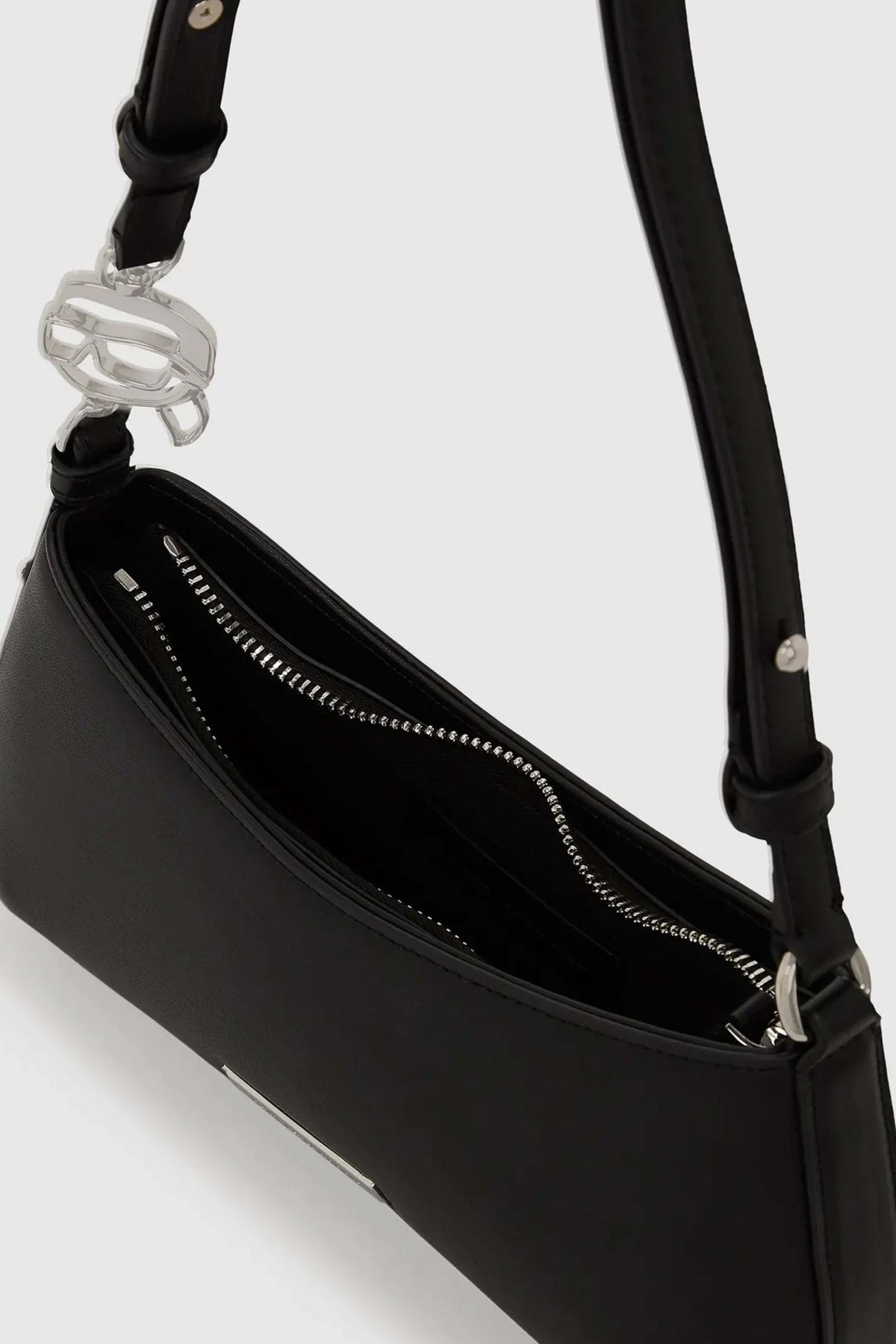 KARL LAGERFELD  SMOOTH OUTLINE MINI en color BLACK  (3)