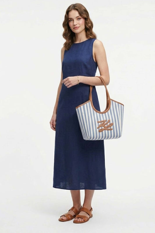 KARL LAGERFELD STRIPE CANVAS en color SVLKBL  (1)