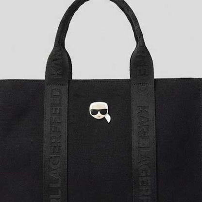 KARL LAGERFELD IKON PIN SQUARE MD T en color BLACK  (5)