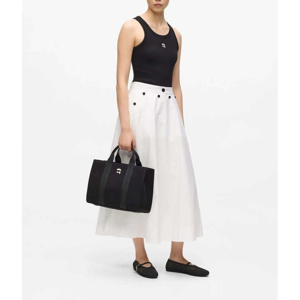 KARL LAGERFELD IKON PIN SQUARE MD T en color BLACK  (6)