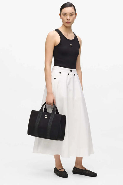 KARL LAGERFELD IKON PIN SQUARE MD T en color BLACK  (1)