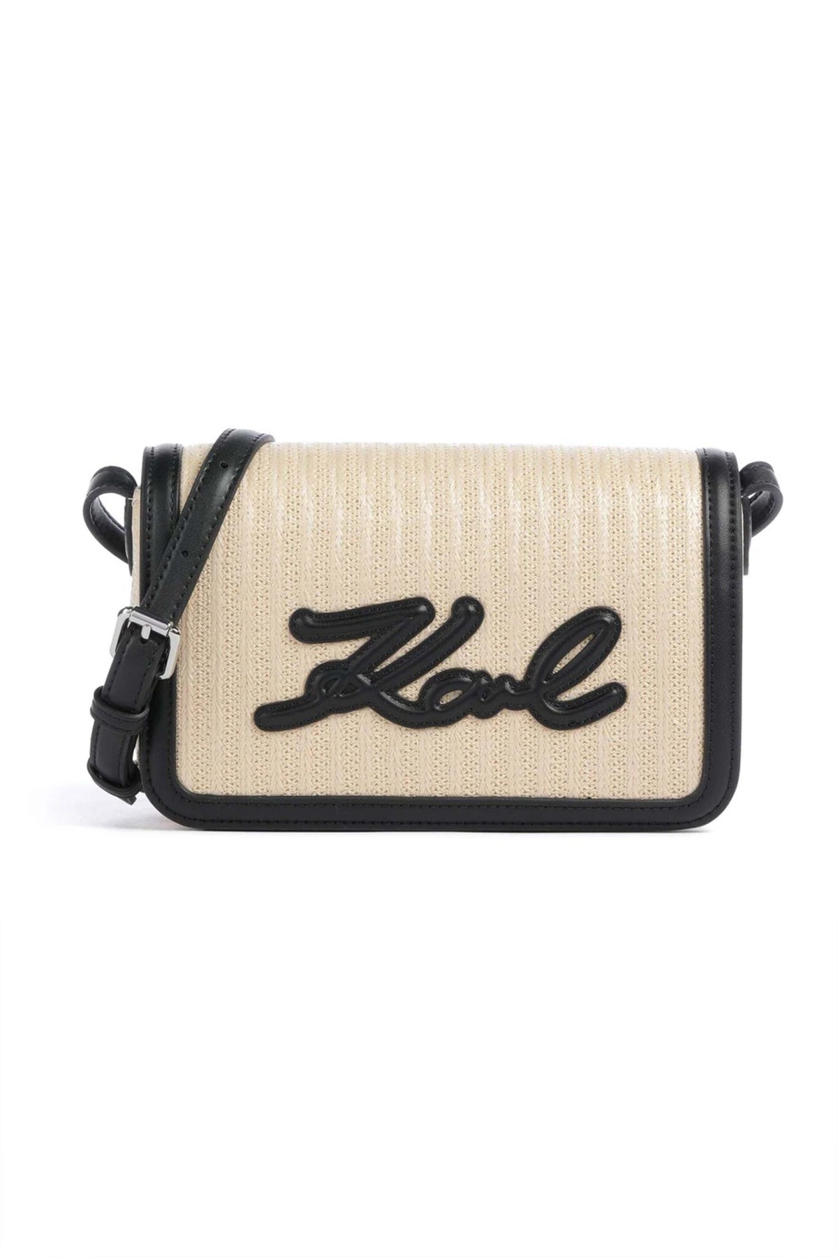 KARL LAGERFELD  K/SIGNATURE RAFFIA  en color NTRBLK  (1)