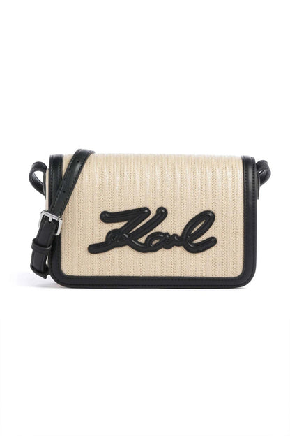 KARL LAGERFELD  K/SIGNATURE RAFFIA  en color NTRBLK  (1)