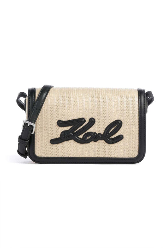 KARL LAGERFELD  K/SIGNATURE RAFFIA  en color NTRBLK  (1)