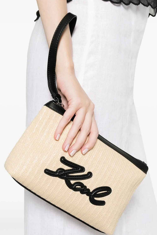 KARL LAGERFELD K/SIGNATURE RAFFIA P en color NTRBLK  (1)