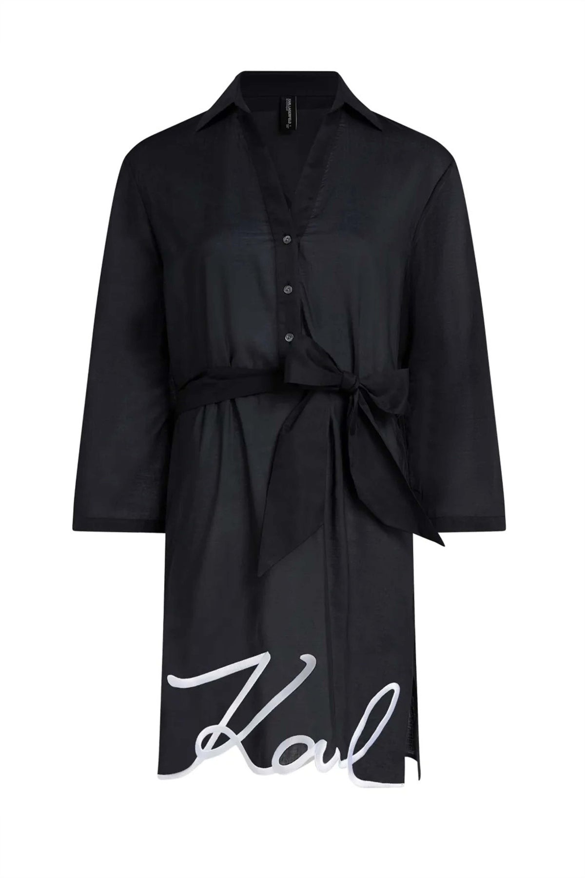 KARL LAGERFELD DNA SIGNATURE BEACH  en color BLACK  (4)