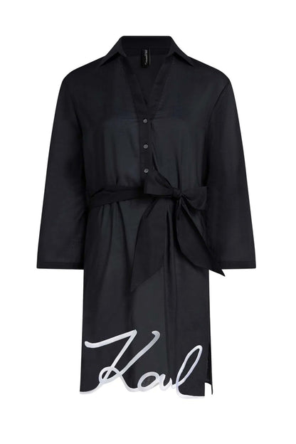 KARL LAGERFELD DNA SIGNATURE BEACH  en color BLACK  (4)