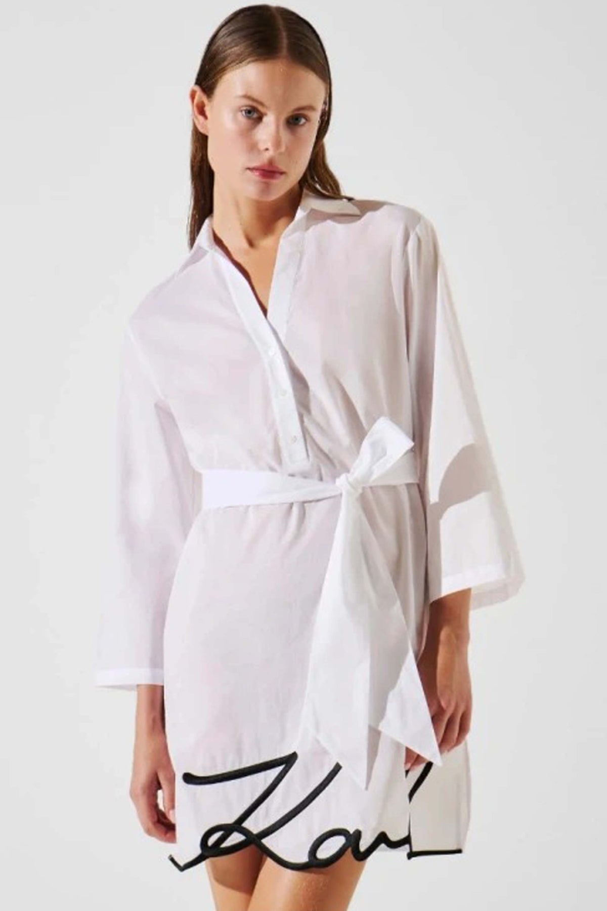KARL LAGERFELD DNA SIGNATURE BEACH  en color WHITE  (3)