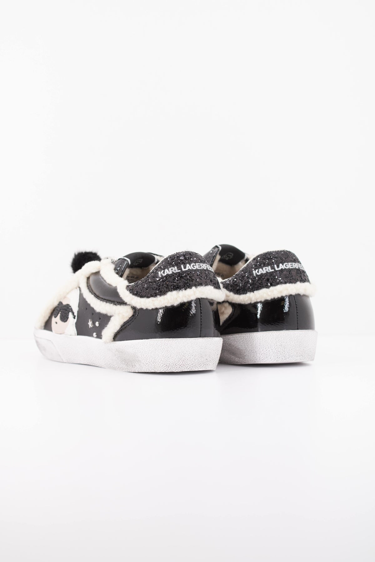 KARL LAGERFELD SKOOL IKONIC PEEP LI en color BLK  (4)
