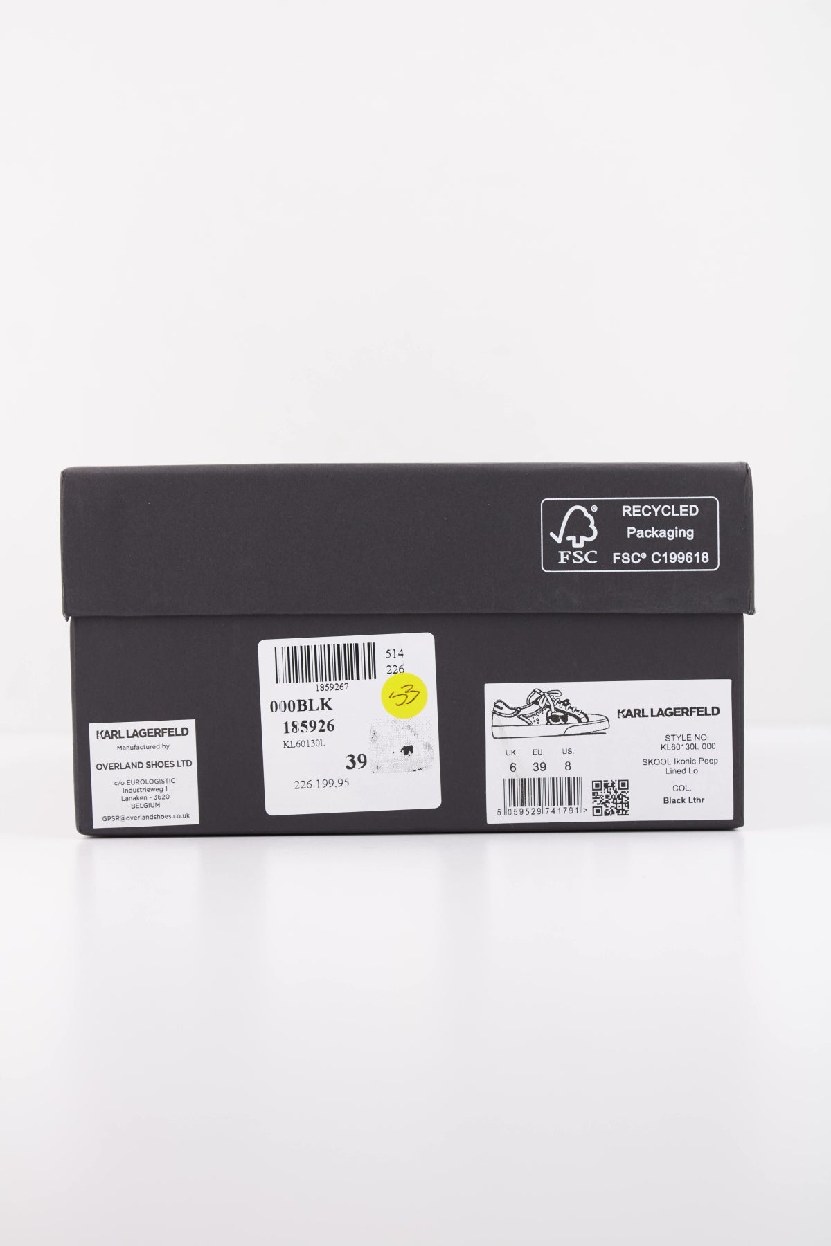 KARL LAGERFELD SKOOL IKONIC PEEP LI en color BLK  (6)