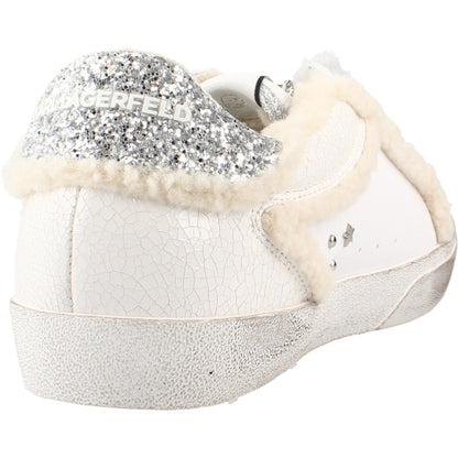 KARL LAGERFELD SKOOL IKONIC PEEP LI en color WHT  (3)
