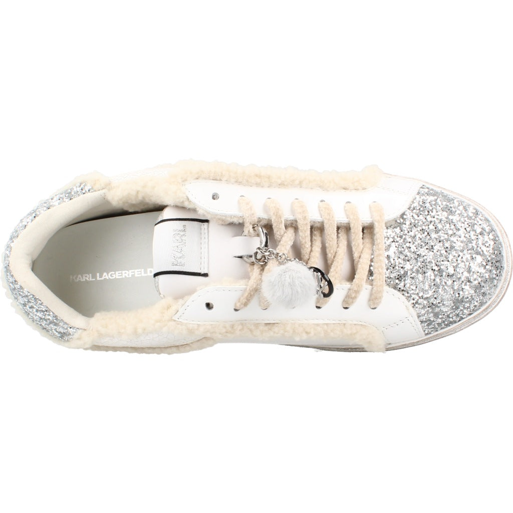 KARL LAGERFELD SKOOL IKONIC PEEP LI en color WHT  (7)