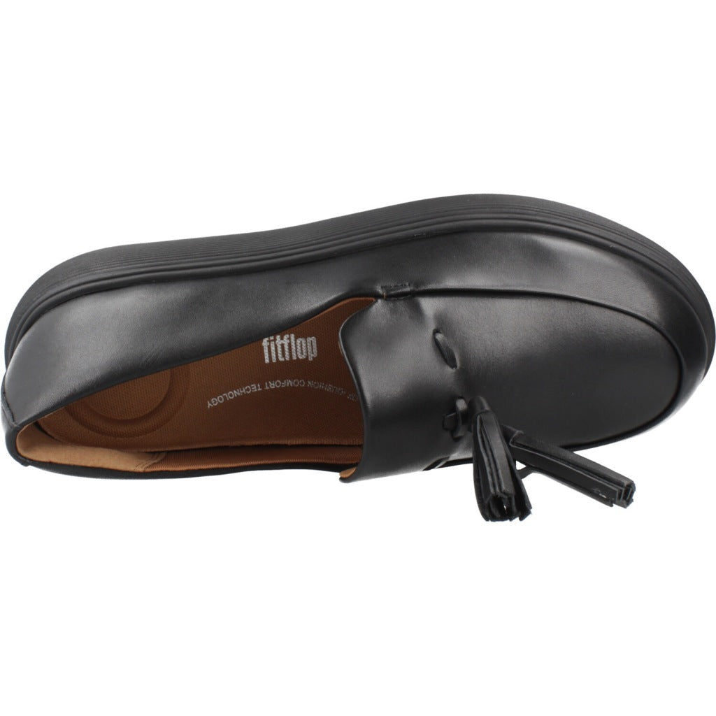 FITFLOP COMFF TASSEL LEATHER en color BLACK  (7)