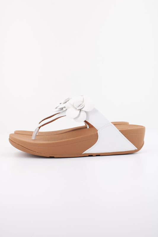 FITFLOP LULU FLOWER en color WHITE  (1)