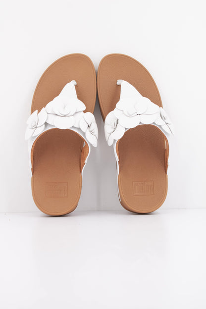 FITFLOP LULU FLOWER en color WHITE  (3)