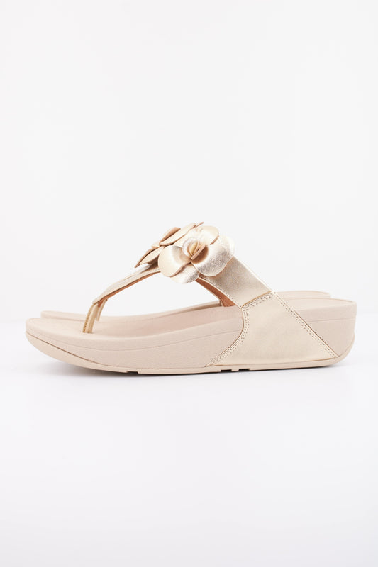 FITFLOP LULU FLOWER en color PLATINO  (1)