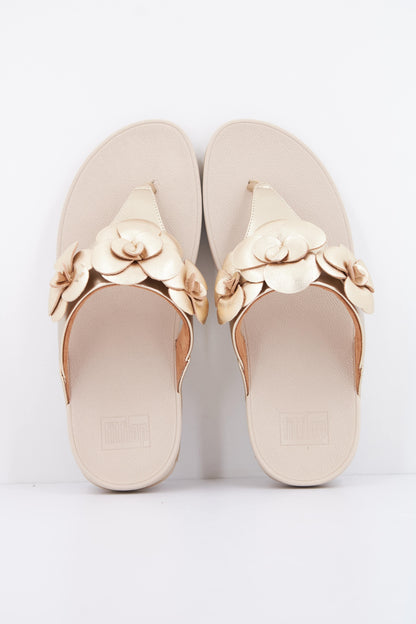 FITFLOP LULU FLOWER en color PLATINO  (3)