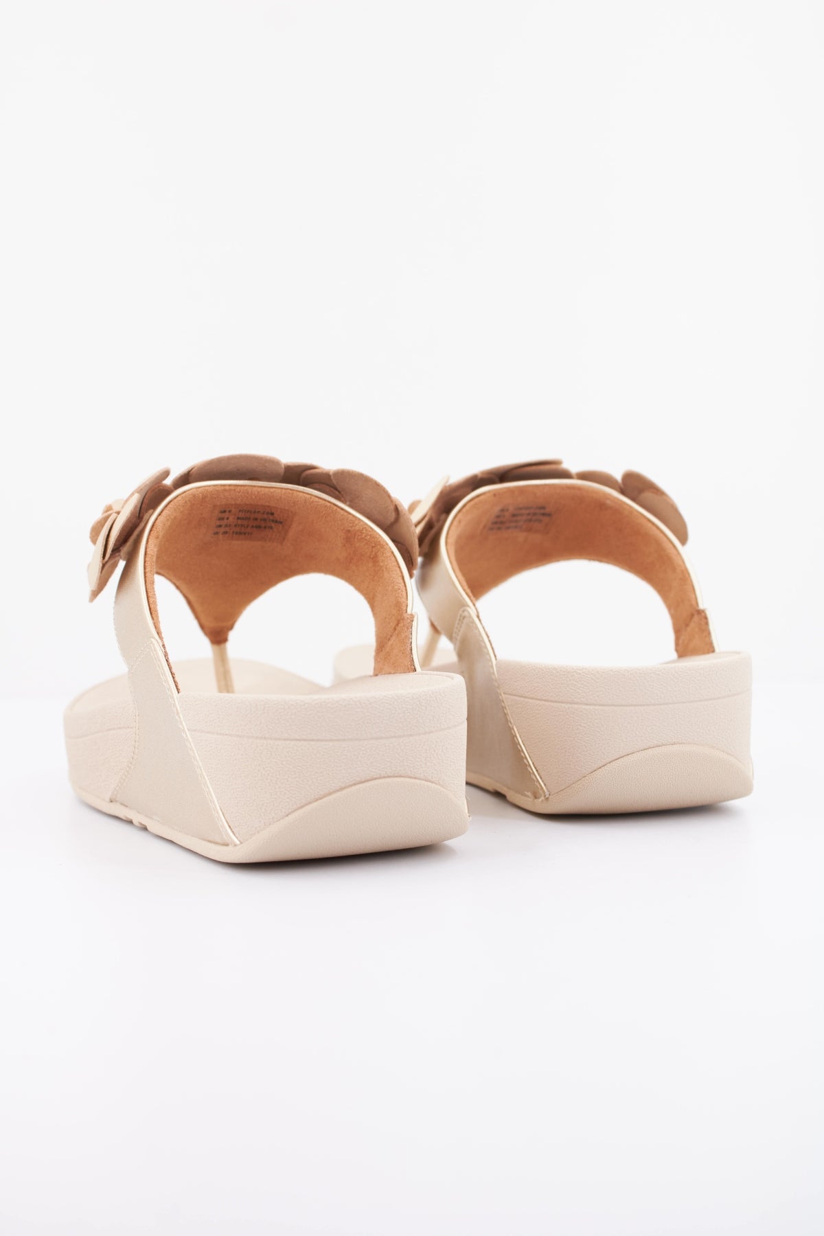 FITFLOP LULU FLOWER en color PLATINO  (4)