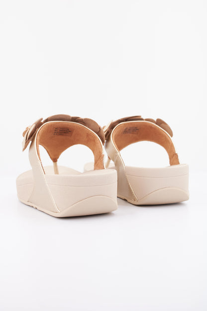 FITFLOP LULU FLOWER en color PLATINO  (4)