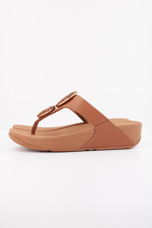 FITFLOP LULU MARBLED STONE en color TAN  (1)