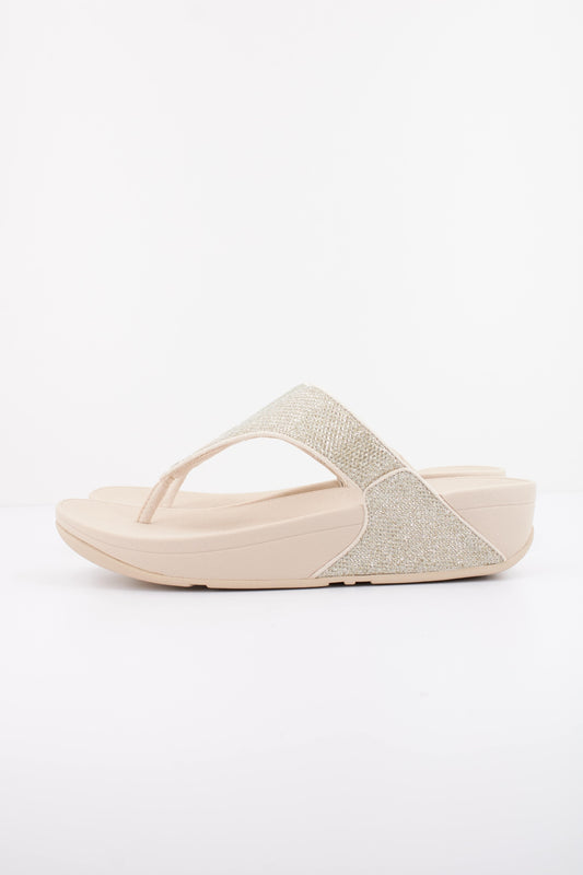 FITFLOP LULU SHIMMERGLITZ en color PLATINO  (1)