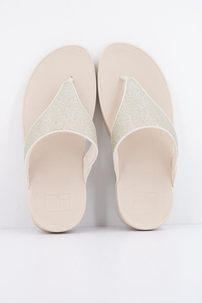 FITFLOP LULU SHIMMERGLITZ en color PLATINO  (3)