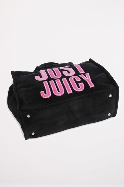 JUICY COUTURE IRIS PATCH VELVET M en color BLACK  (4)