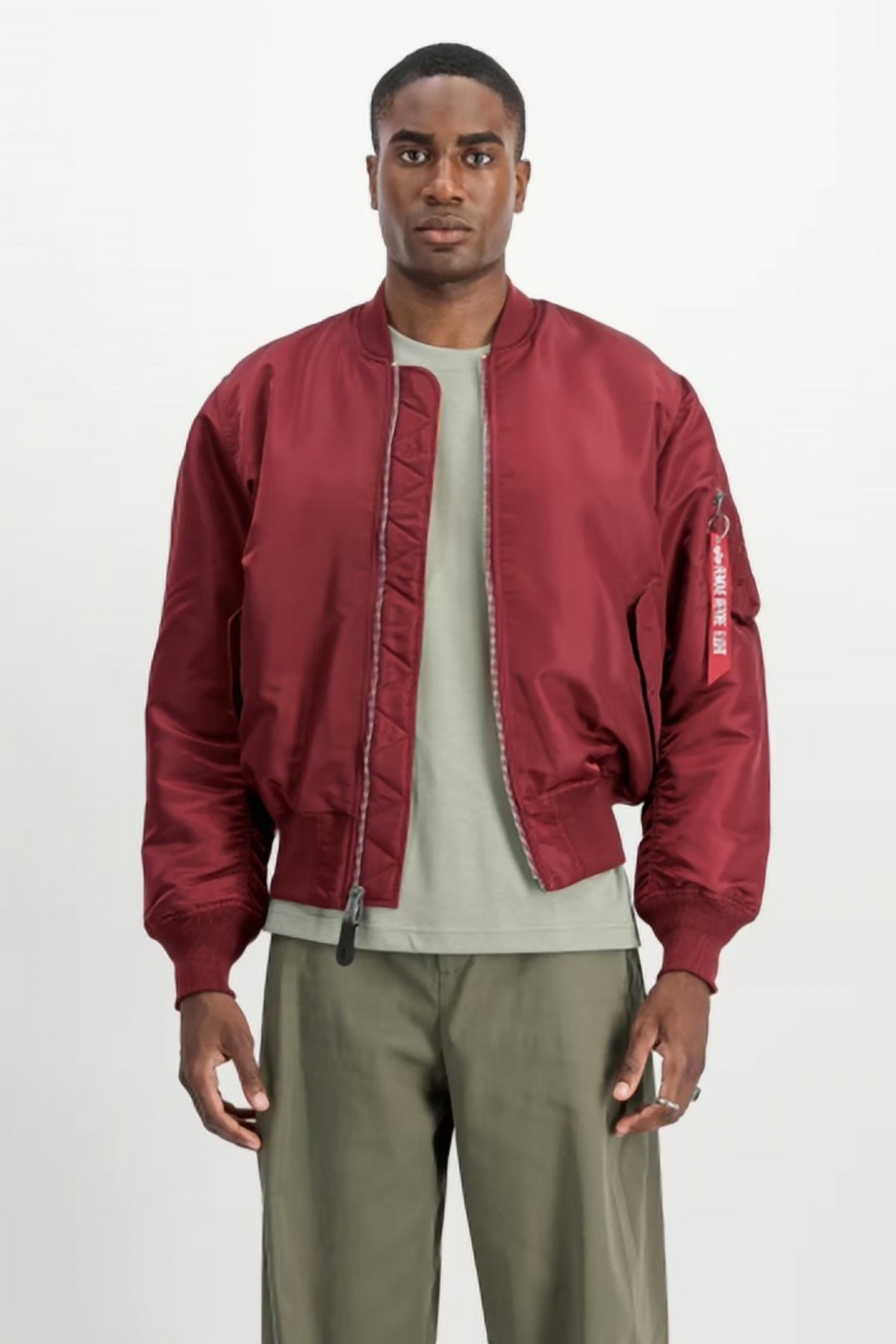 ALPHA INDUSTRIES MA- HERITAGE en color BURGUNDY  (1)