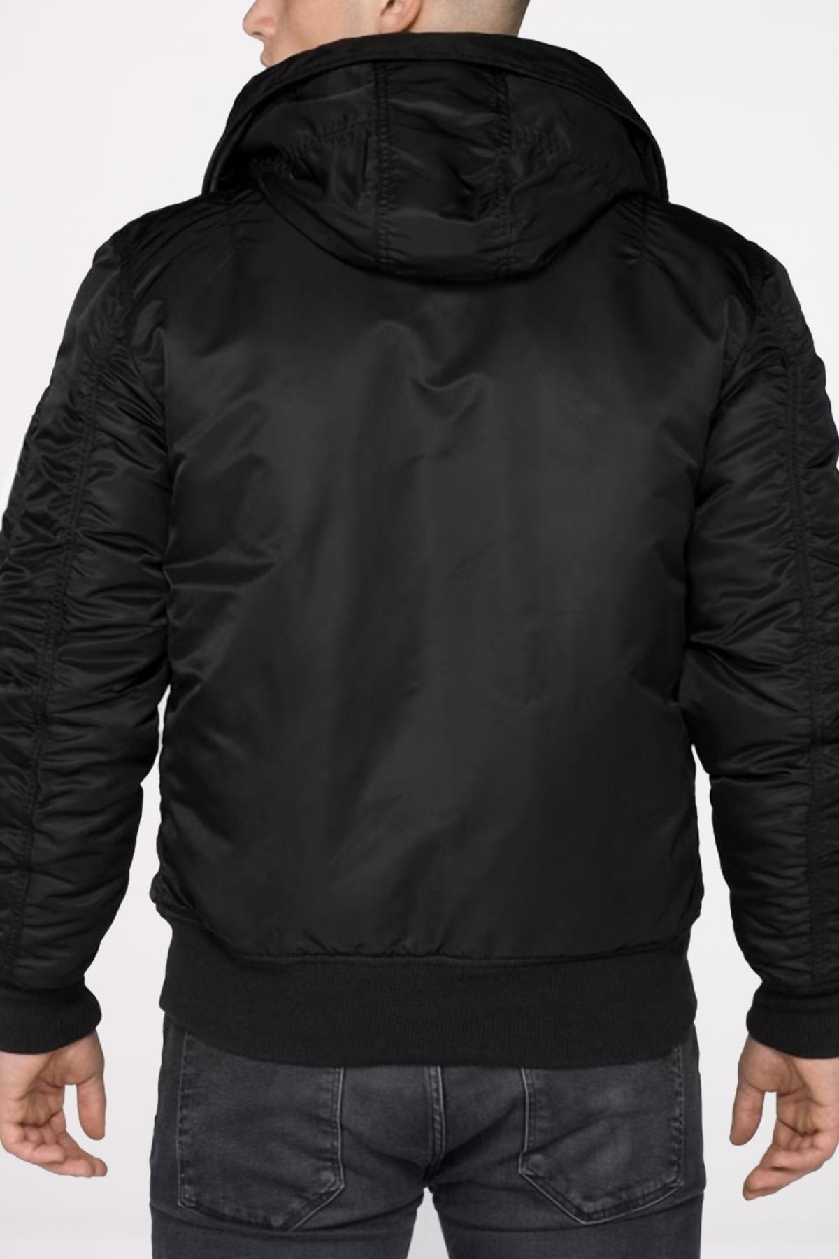 ALPHA INDUSTRIES MA- HOODED en color BLACK  (3)