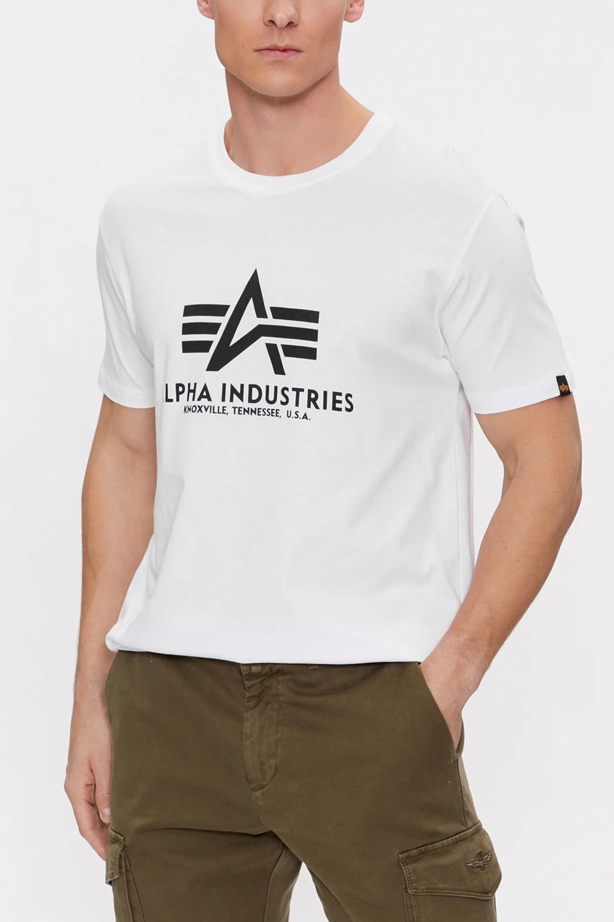 ALPHA INDUSTRIES BASIC T-SHIRT en color WHITE  (1)